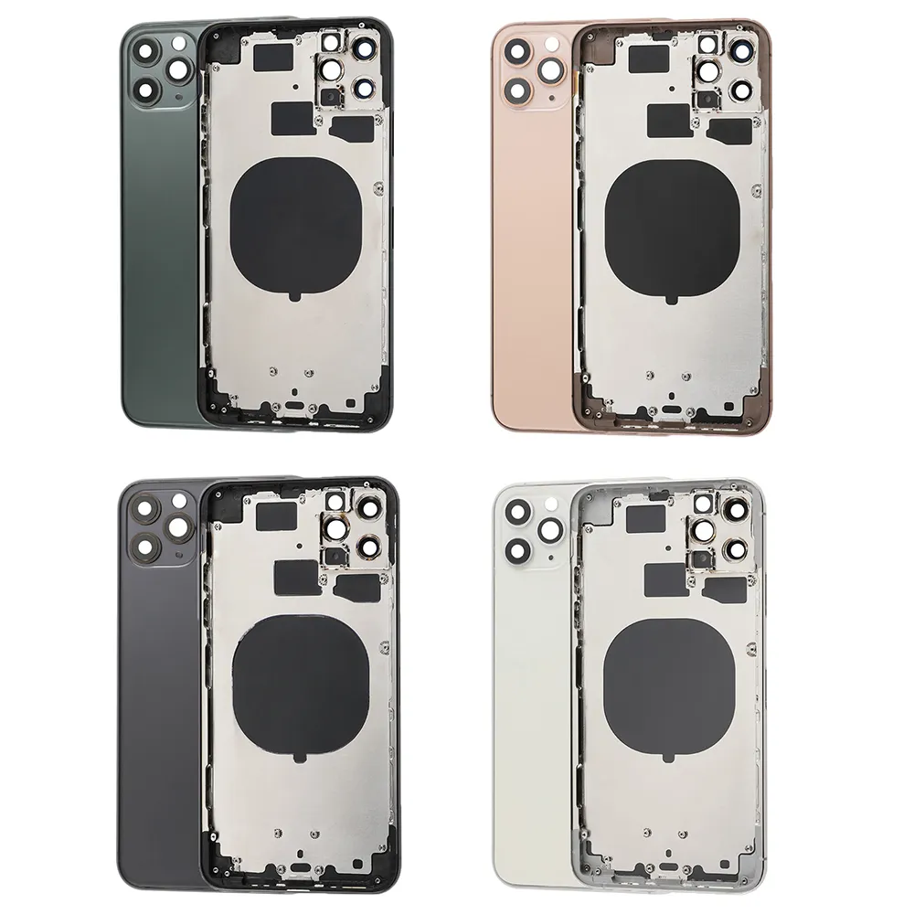Замена задней стеклянной крышки корпус батареи с корпусом для ремонта шасси для iPhone 11 Pro Max 6,5 "