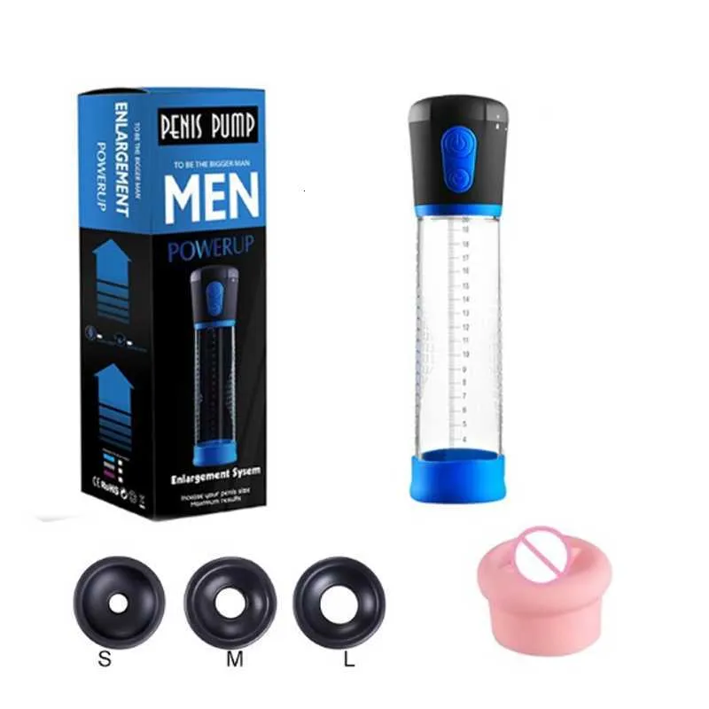 Pompe Mâle Pénis Aspirateur Électrique Manuel Extender Enhancer Masturbateur Formateur Outil Adult Sex Toys Pour Hommes