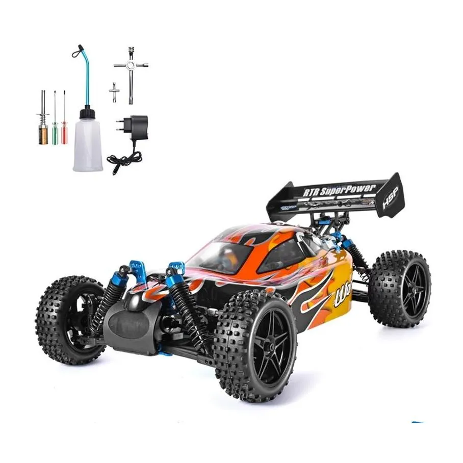 Electric/RC CAR HSP RC 110 Schaal 4WD Twee Speed ​​Off Road By Nitro Gas Power Remote Control 94106 Kernop High Hobby Toys 220119 Drop DHQSX