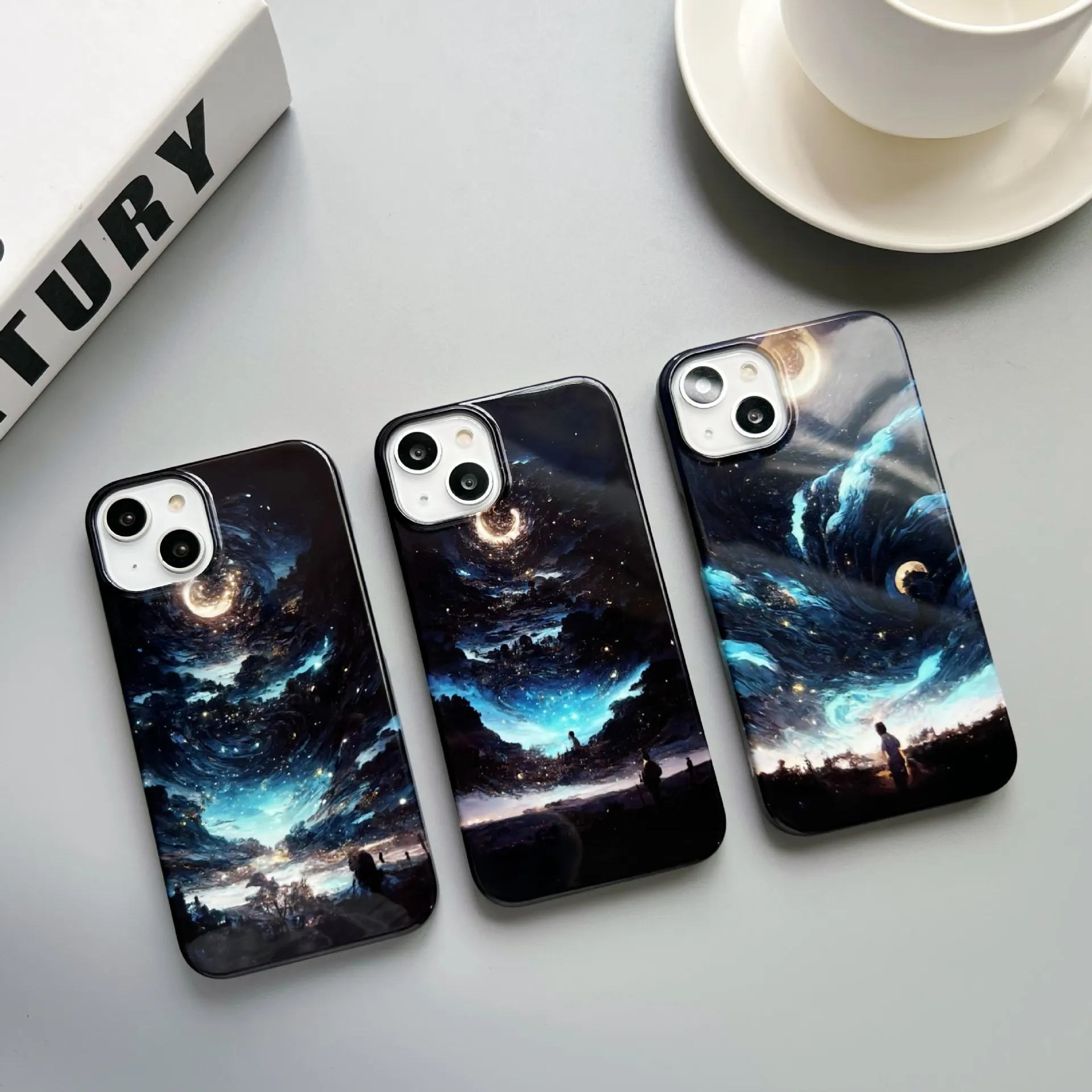 Fashion Mens Phone Cases iPhone 14 13 11 12 Pro Max X XR XS XSMax 7 8 Plus 14Plus Night Star Case