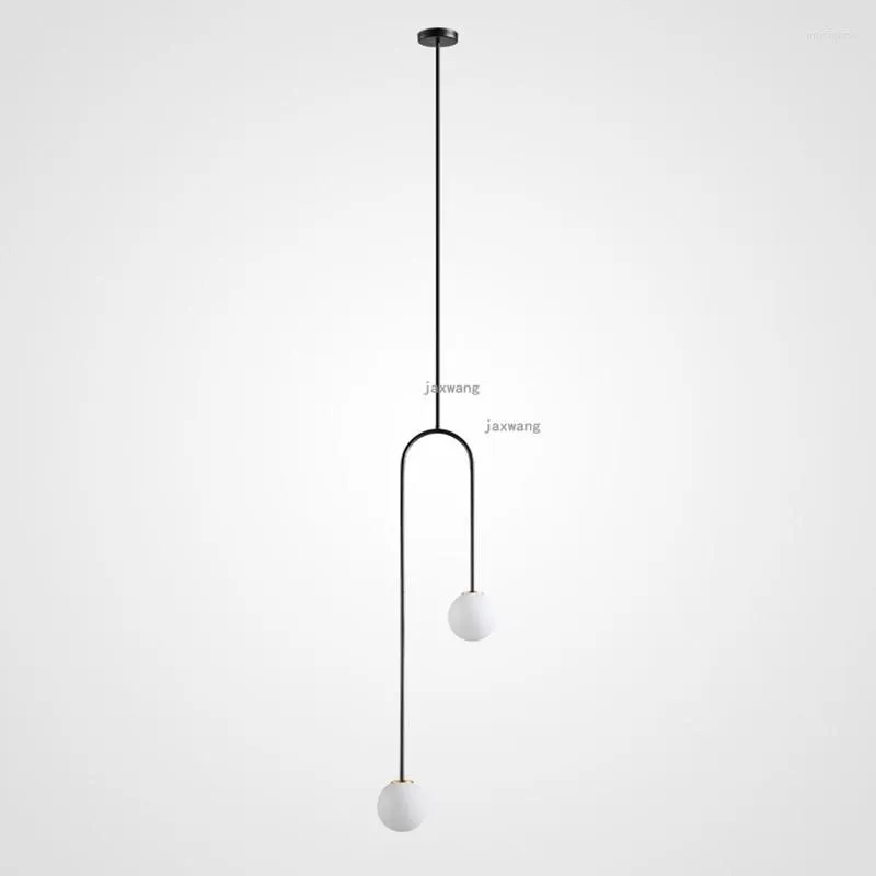 Pendant Lamps Nordic LED Light Creative Design Suspension Luminaire Lighting Restaurant Glass Hanging Lamp Kitchen Accessories