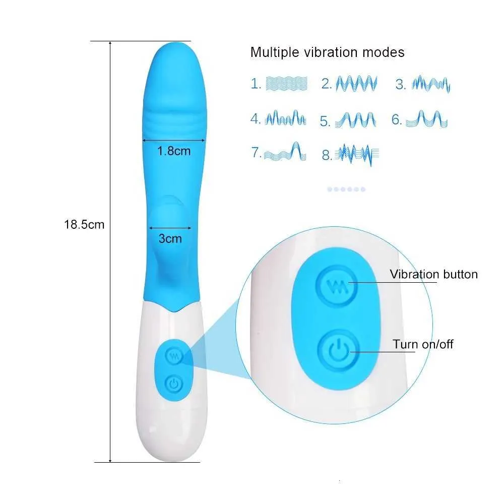 Seks Oyuncaklar Masager Vibratör G-Spot Tavşan Kadınlar Çift Titreşim Silikon Dildo Dişi Vajina Klitoris Masajı Su geçirmez Oyuncaklar Yetişkin 18 4xk7