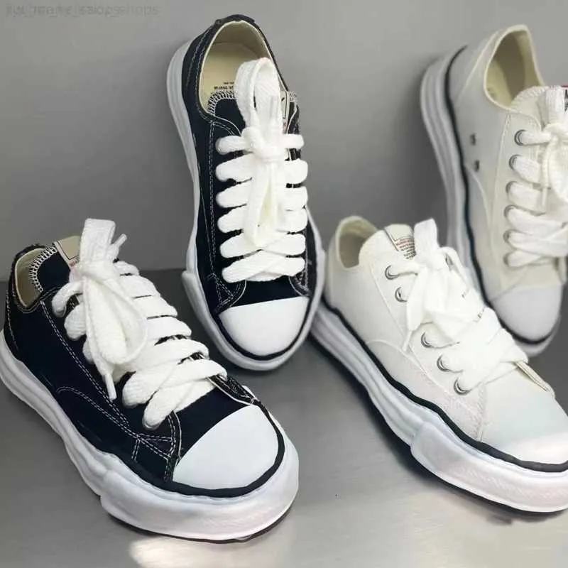 Dress Shoes High Street MMY Canvas Dissolve Sole Mihara Lace-up Men's Casual Yasuhiro Couple Board Women's Sneakers