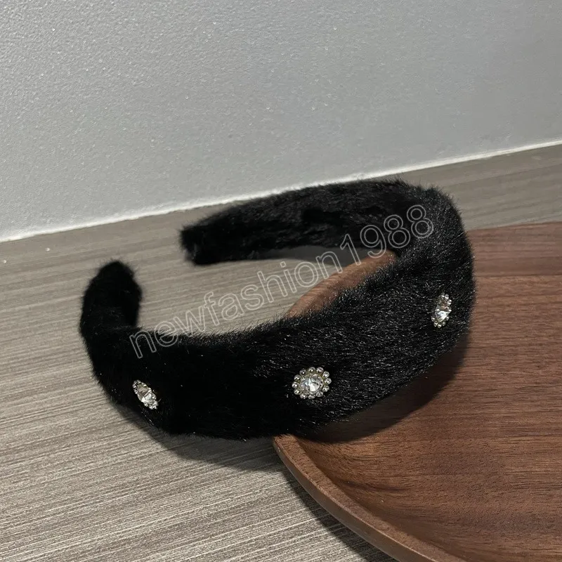 Imiterad päls godis färgad fluffig varm höst vinter elastisk hårband scrunchies kvinnor flickor plysch hårkläder