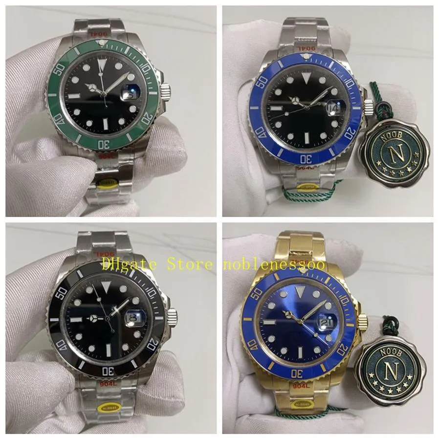 7 colores y caja de regalo Super N Factory 126610LN Reloj para hombre 41 mm Esfera negra verde Bisel de cerámica 126610 NoobF 904L Eta Cal 2813 273f