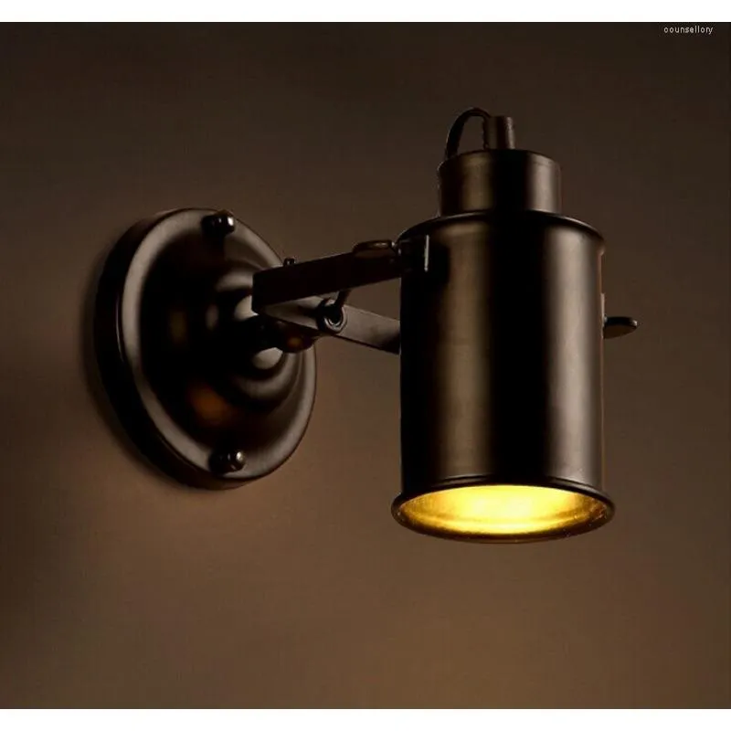 Lampade da parete Homhi nero industriale piccola luce a led accessori per la casa decorazione per esterni vintage lampada da giardino HWL-040