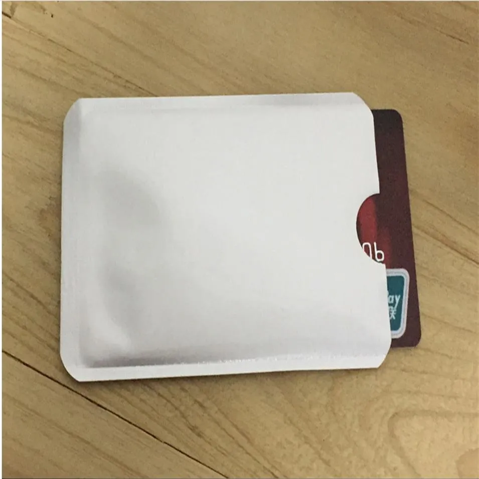 2000 шт. Алюминиевая анти -RFID -блокировка рукава держателя кредитных карт346D