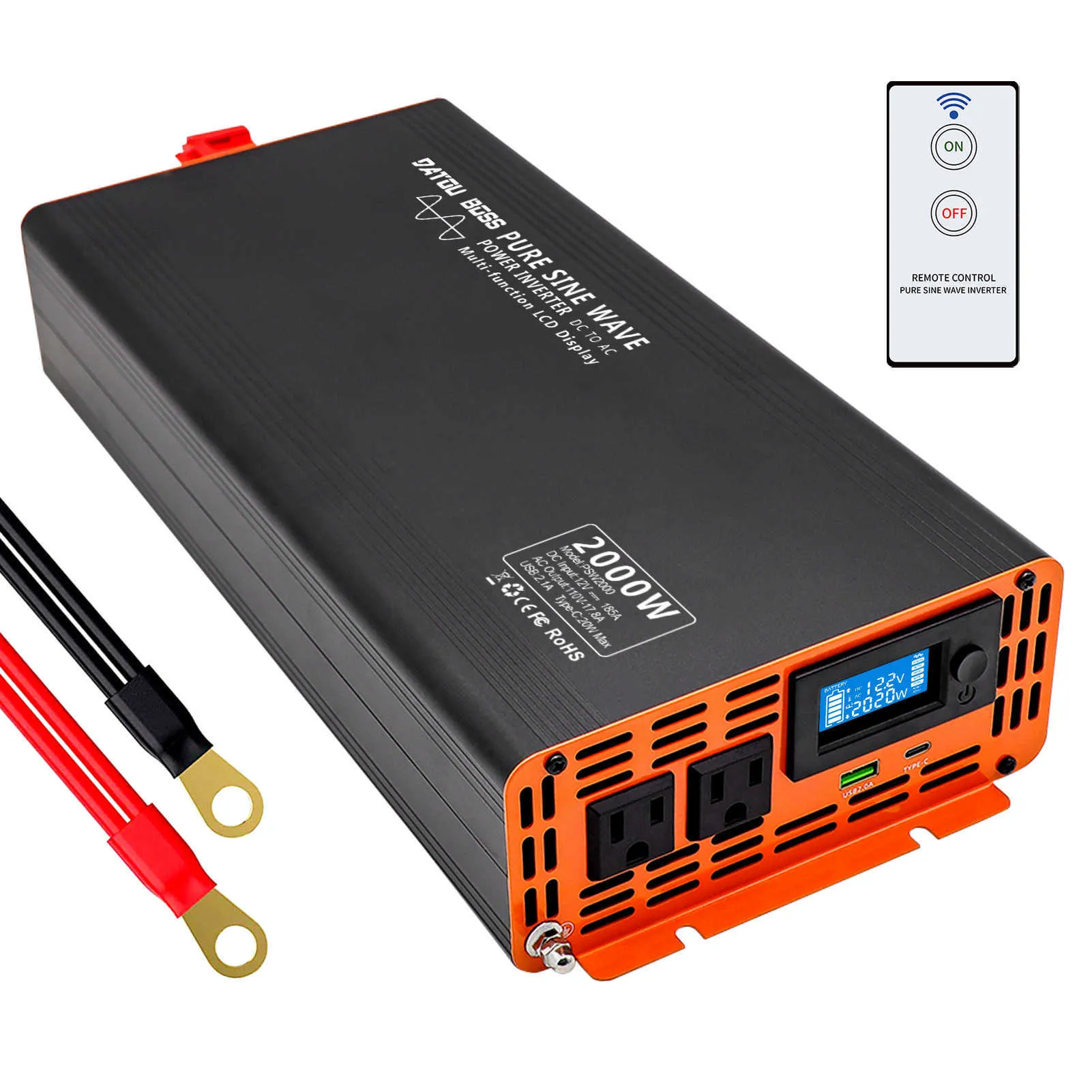 1000W Pure Sine Wave Inverter 48V To 230V / 240V With On/Off Remote