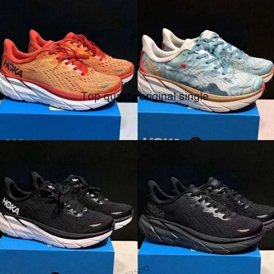 2022 Hoka One Clifton 8 Kvinnor Män som kör SHO Lokala stövlar Online Store Training Sneakers Dropshipping Accepterad livsstilschockabsorption