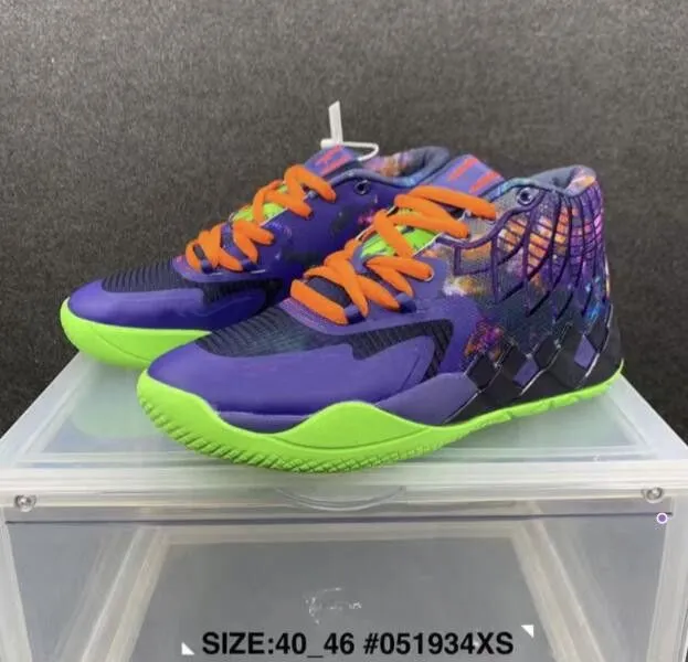 2023 Men Designer Basketball Shoes Mb01 Lamelo Ball Buzz Queen City Rick and Morty Galaxy Rock Ridge Volt Blast High Quality Trainer Mens