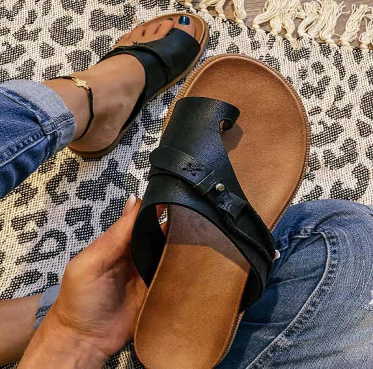 Slippers Sandals Women Slipper Open Toe NonSlip Ladies 2021 Fashion Beach Shoes Orthopedic Bunion Corrector For Female Casual Fli5461766
