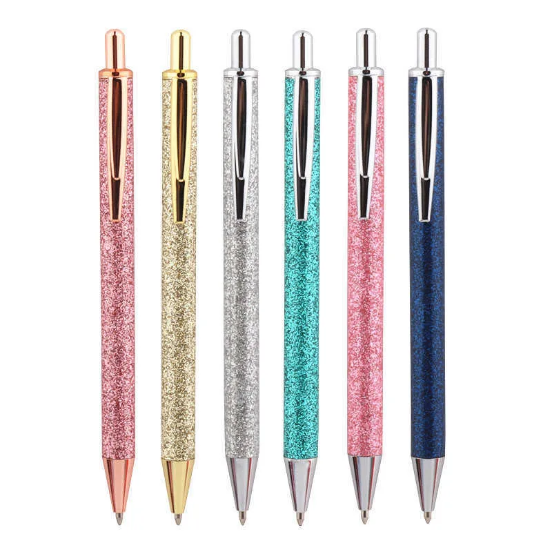 Nouveau corps lumineux à la mode 6 couleurs bureau d'affaires stylo à bille école fournitures pour étudiants