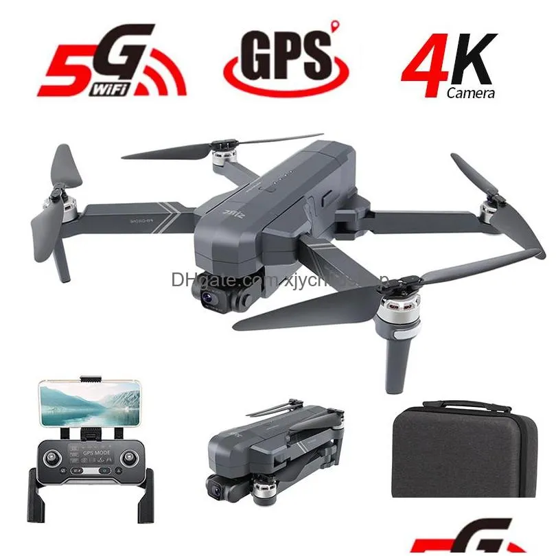 sjrc f11s 4k pro 5g wifi 3km fpv gps with hd camera 2axis gimbal brushless foldable rc drone quadcopter rtf vs sg906 max 220224