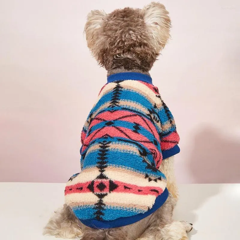 Hondenkleding opvallend aantrekkelijk goed elastische puppy onregelmatige patroon print trui trui huisdierbenodigdheden pullover voor buiten