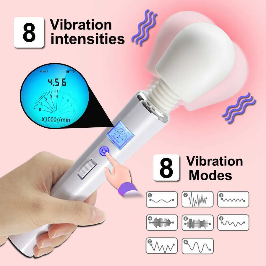 Massaggiatore per tutto il corpo Giocattoli sessuali masager Vibratore FLXUR Potenti bacchette magiche Vibratori per donna Stimolatore del clitoride Bastone AV Massaggiatore punto G Masturbatore femminile Giocattoli CCMZ