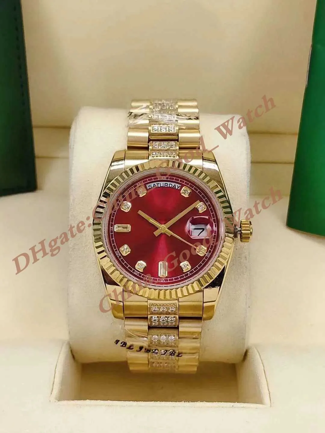 Herrenuhr MÃ¤nner Uhr Mit Rotem Zifferblatt Groß Sparen Beim Kauf