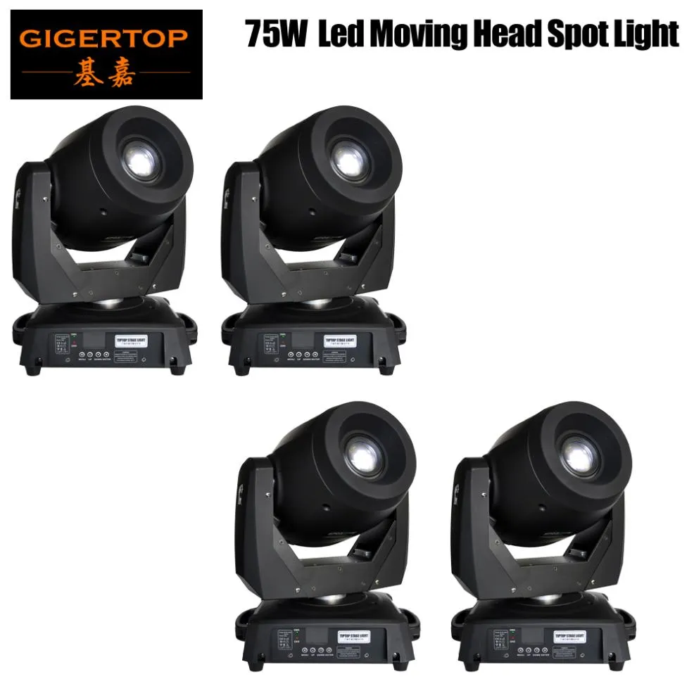 4xlot 75W LED Spot Moving Head Lights dj Controller for Stage Bar Disco Party DJ Wedding DMX 512機能90V240V8707361