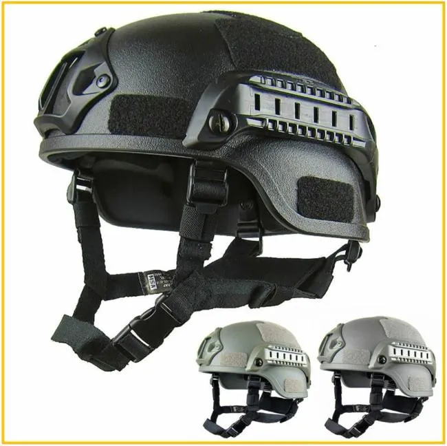 Calidad Ligera de casco rápido Airsoft MH Casco táctico Tactical Tactical Tactical CS SWAT Riding Protect Equipment2604195