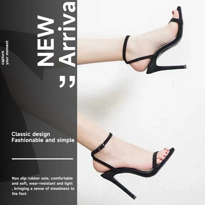 مضخات جديدة أعقاب عالية 2022 Super Fashion Stiletto Women Open Tee Strappy Sendals Sexy Ladies Summer Shoes 7cm 9cm T221209 789