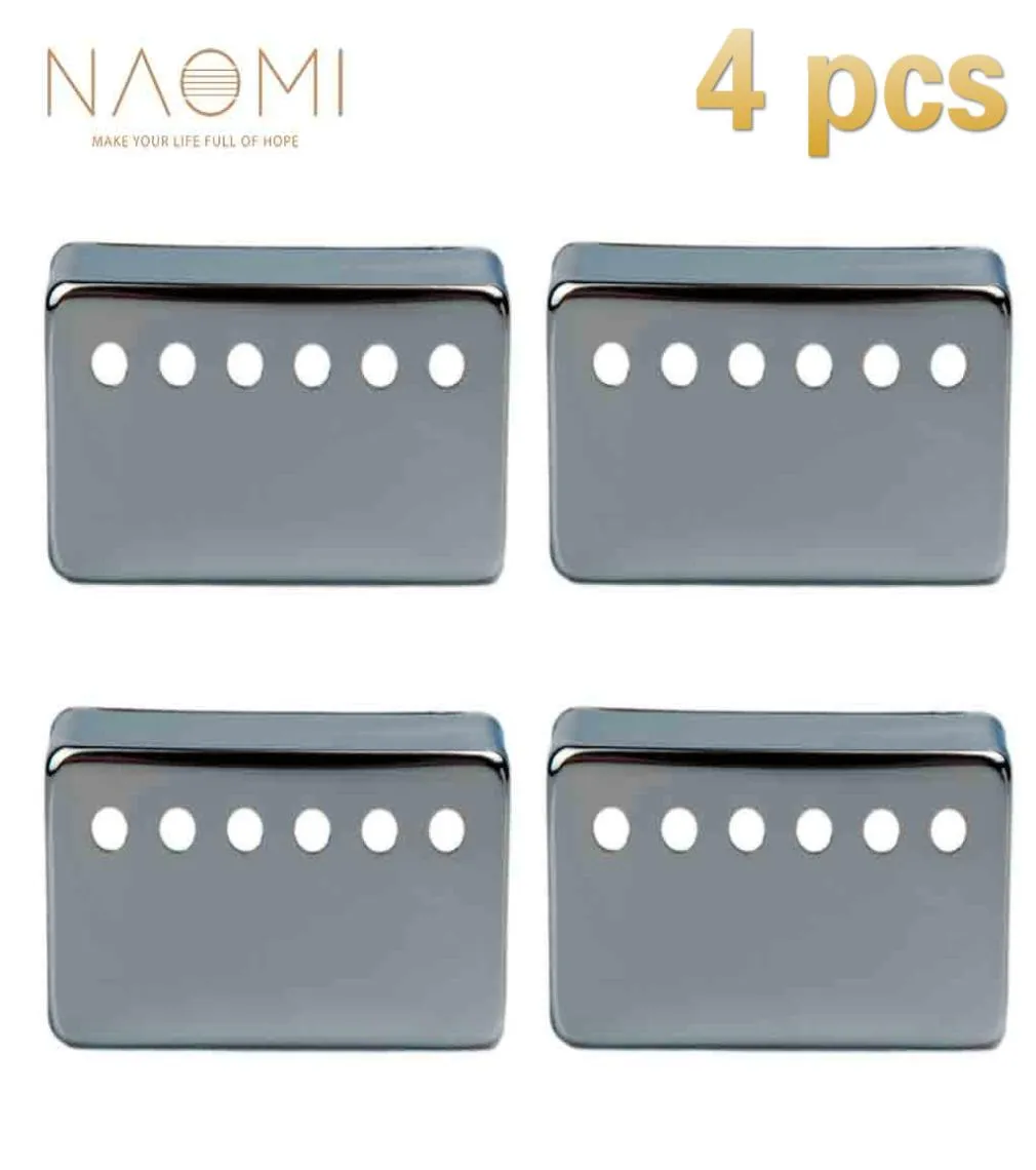 Naomi 4 PCs Metal Humbucker Capting Capa 50mm para LP Style Guitar Parts Acessórios Sliver Color New3855988