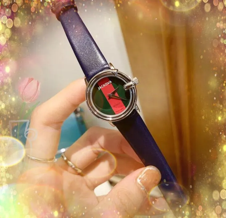 Beliebte Luxus-Frauen Kleid Bee G kleine Uhren echtes Lederarmband Relogio feminin Dame Quarz einfache Stunde elegante Armbanduhren256M