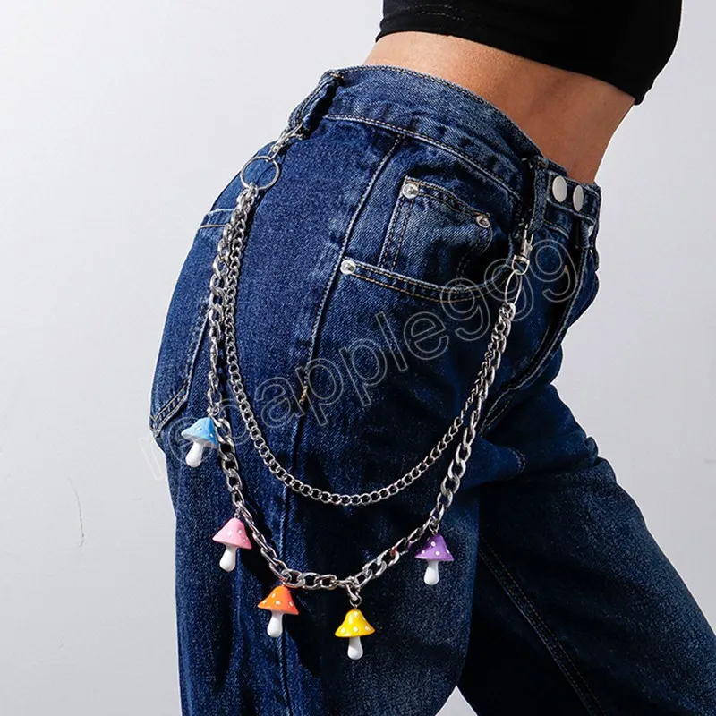 Colorful Acrylic Pant Chains Cute Waist Chain Jewelry for Women