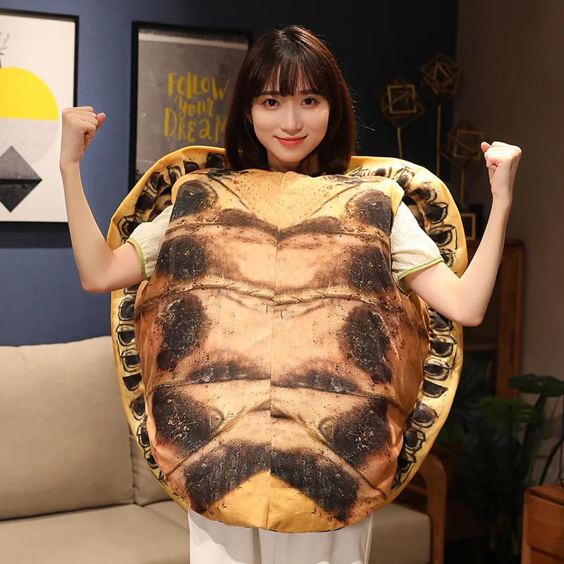 Turtle Shell Toy Can Worn Simulation Action Figures Stuffed Clothes People Wear Big Turtle Shell Christmas Gift Halloween Prop DY10118