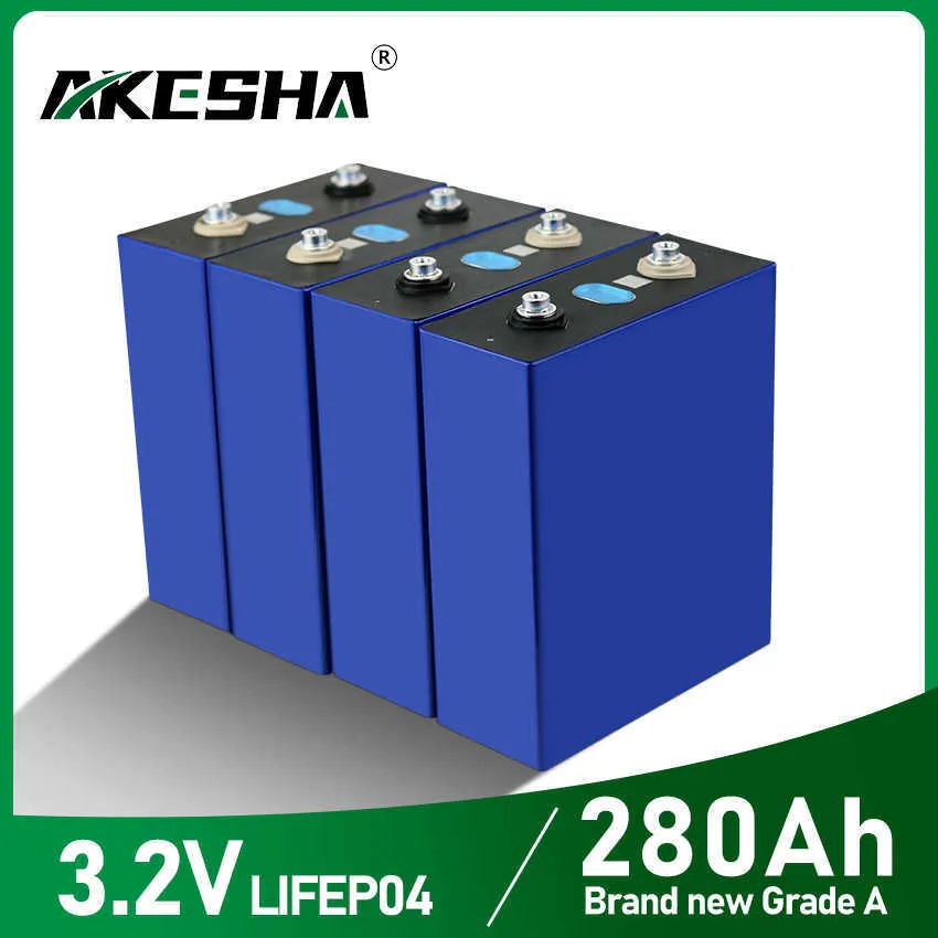 3,2 В 280AH LIFEPO4 Батарея лития железо фосфата упаковки DIY 48V лодка для гольф -тележки RV RV Солнечные панели с налогом на Busbar EU Без налогов