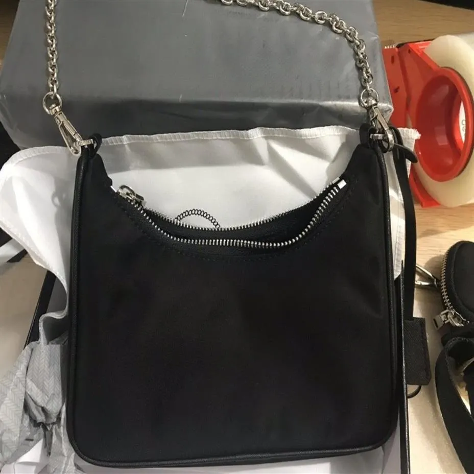 Re-feditie avondtassen kruis lichaamszakken hobo handtassen messenger schoudertas zipper lady kist ketting sac bakken hoge kwaliteit2403