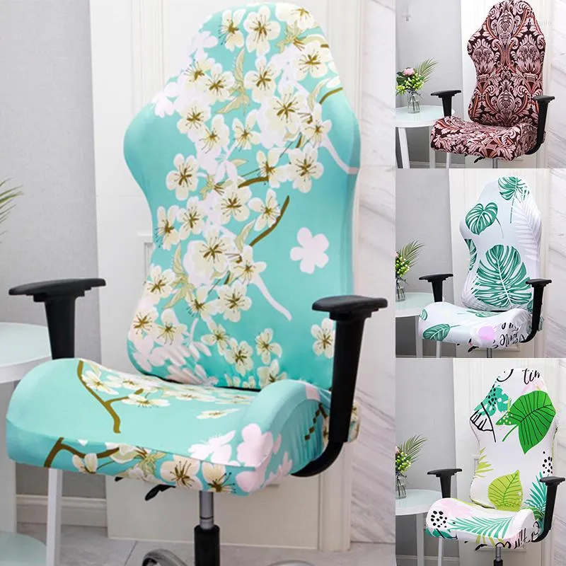 Chair Covers Gamer Protector Swivel Armchair Slipcover Computer Gaming Cover Furniture Decors Home Office