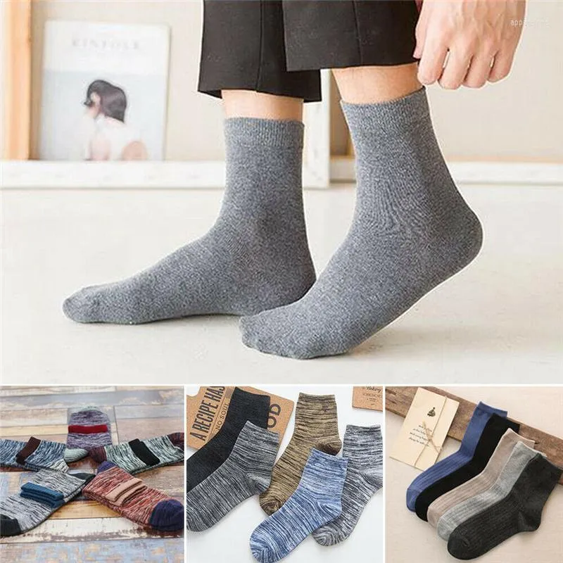 Herrensocken für Herren, 5 Paar, Design, dunkel gefärbt, modisch, gestreift, Sport, Knöchel, atmungsaktiv, dehnbar, solide, lässig, rutschfest