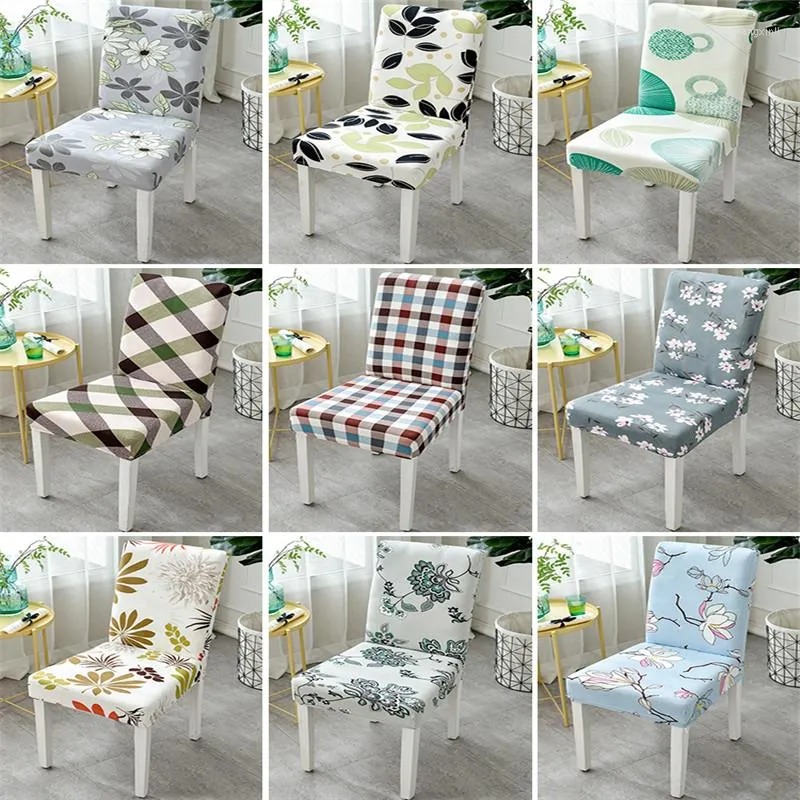 Chaise Couvre Fleurs Colorées Couverture Amovible Extensible Élastique Housses Restaurant Pour Les Mariages Fête Pliant El Couvrant