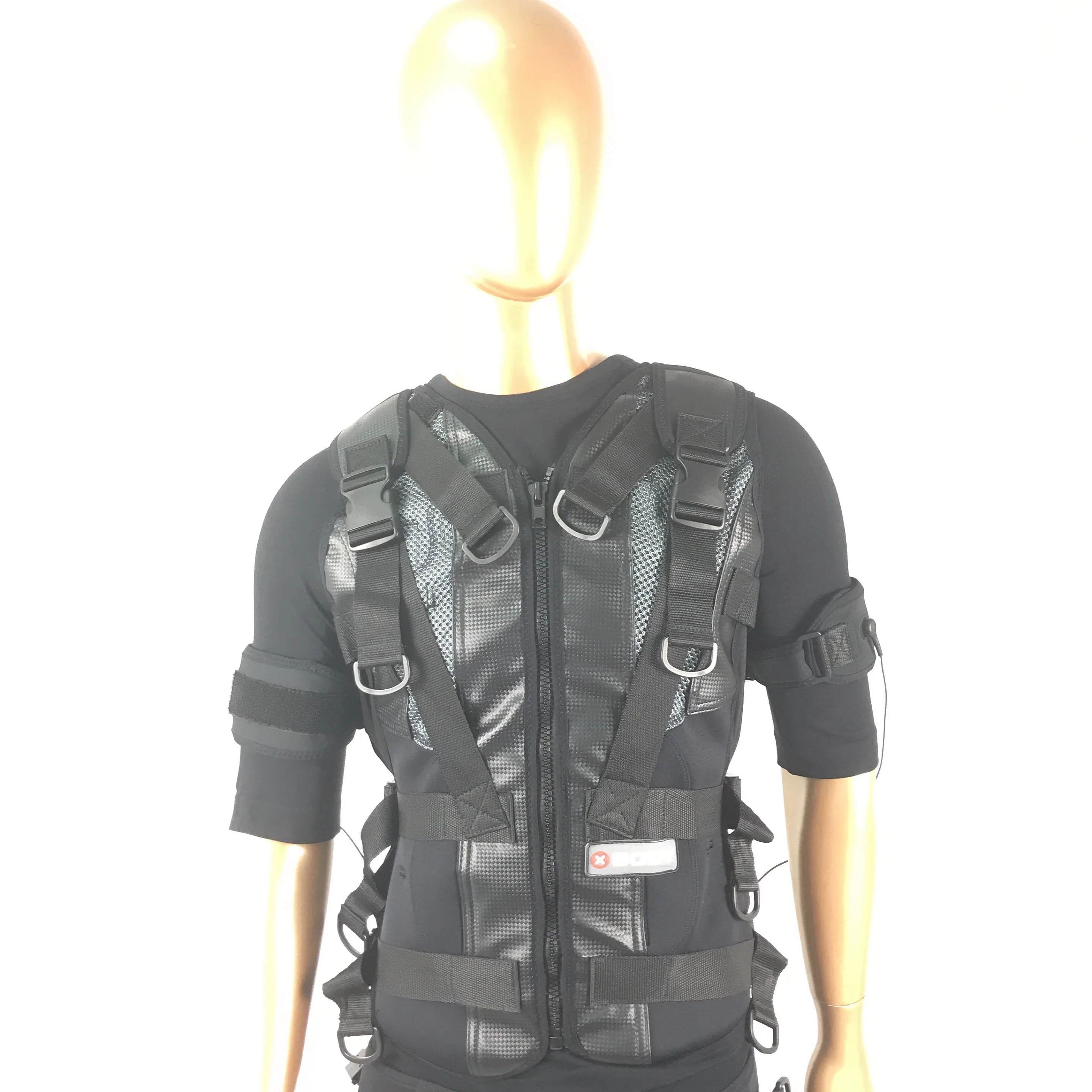 Tr￥dl￶s muskelstimulator Xbody Underwear Electroestimulador EMS Training Suit With Vest Pant 20 Elektroder Armkalvkuddar