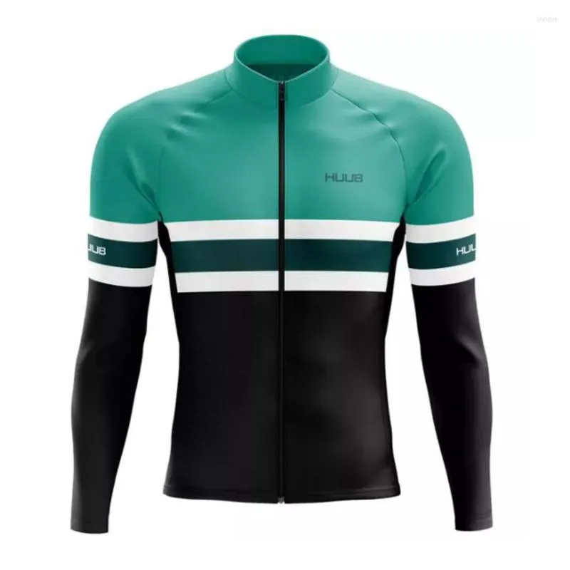 Racing sets huub långärmad cykeltröja höstkläder män vägcykel skjorta cykel tights mtb maillot culotte vetement homme