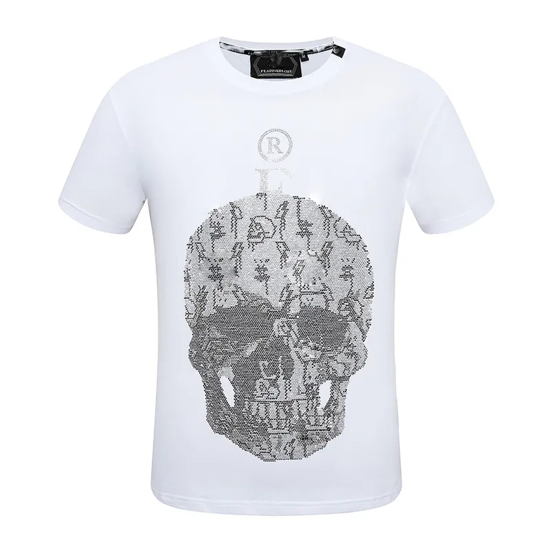 mens T-shirt designer cristal Skull Summer tiger Tees Basic Solid print letter Skateboard Casual Punk lovers Tee Shirts vêtements de luxe peur manches courtes 100% coton