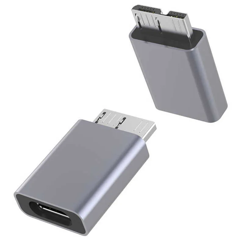 OTG Micro B USB 3.0 محول نقل بيانات النقل AdaptAdor النوع C أنثى إلى Micro B Male HDD SSD SATA محول لقرص القرص الصلب