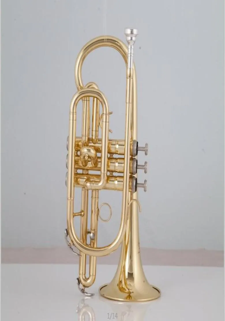 Bach Golden BB Tromba di alta qualità BB Tromba Inutile Strumento musicale internazionale con custodia e portavoce Musical Instruments5785440
