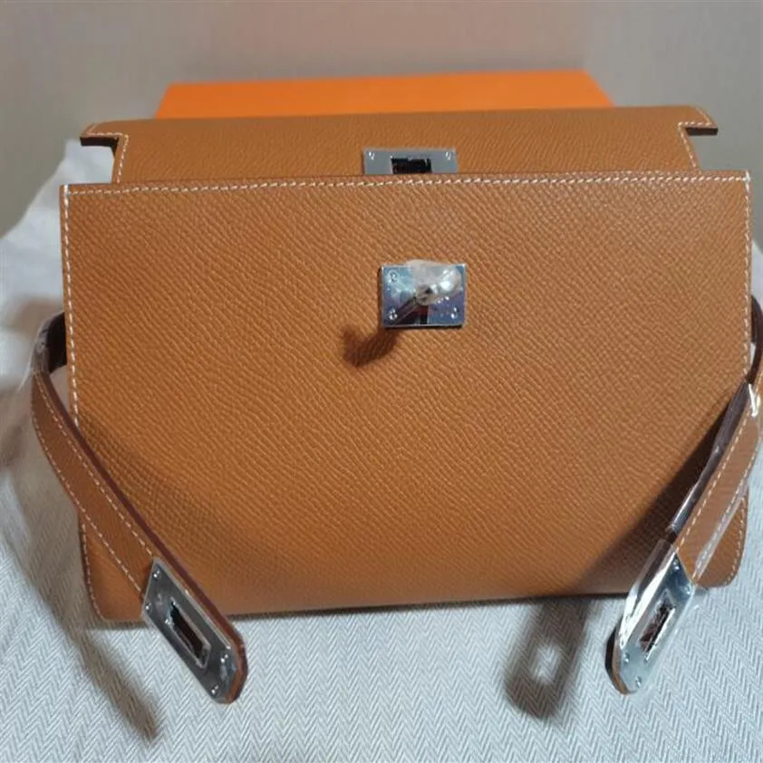 RealFine888 3A Quality Kerry Classic Wallet Epsom Calfskin Leather Purse f￶r kvinnor med dammv￤ska Box2738