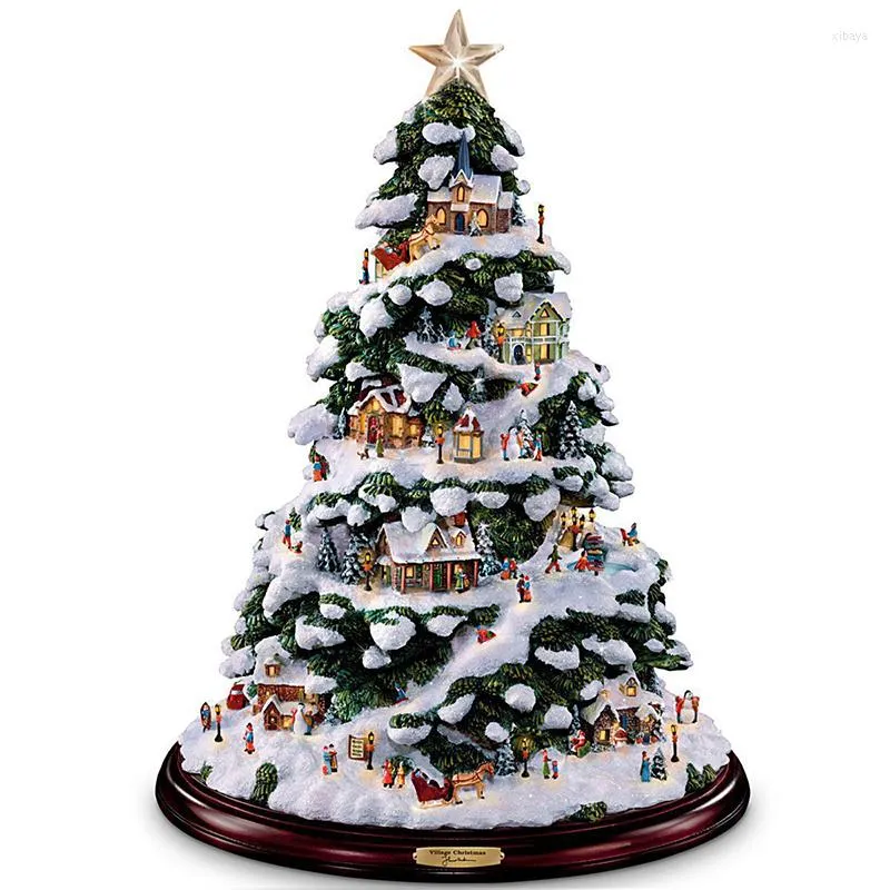 Décorations de Noël décoration autocollants arbre boule de cristal rotin guirlande fenêtre PVC petit ornement