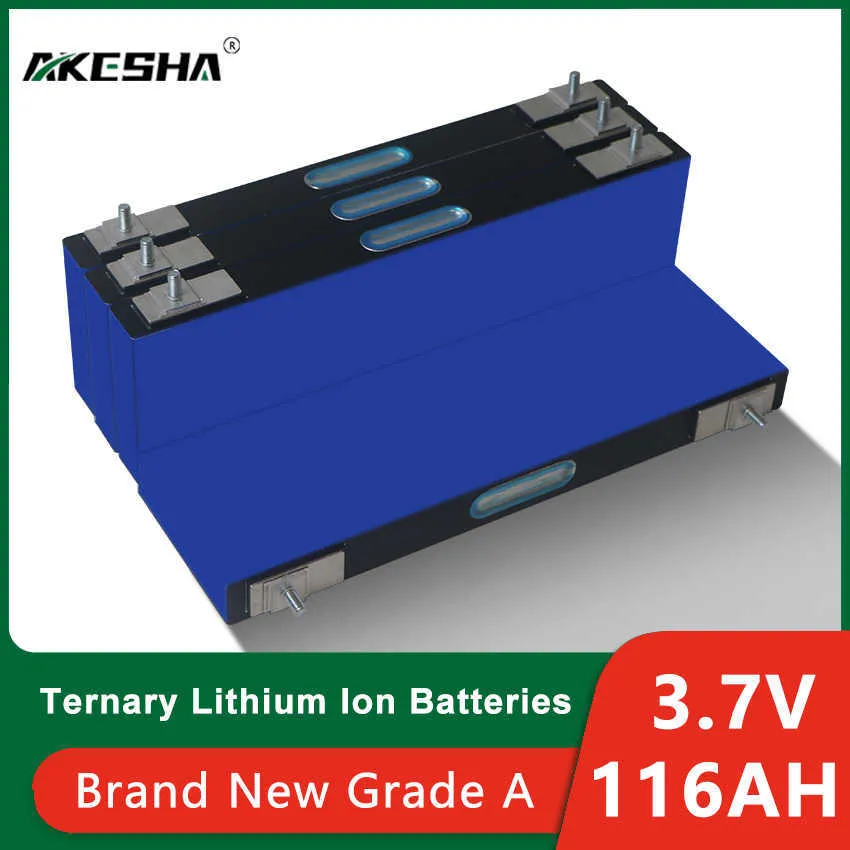 TOUT NOUVEAU 3.7V 116AH Batterie au lithium ternaire Rechargeable Li-ion Pack de cellules Convient pour 12V 24V RV Vans Moto Voiture Chariot élévateur