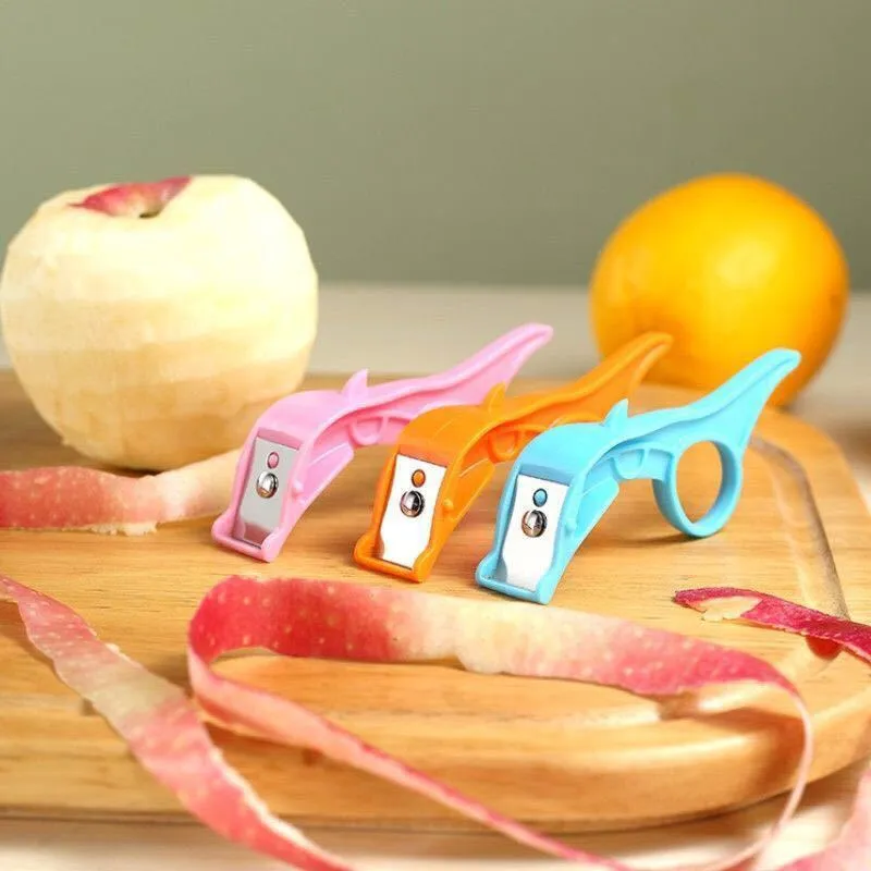 3st/Set Home Apple Potato Peeler Ring Plastic Orange Peeler Portable Multi-Purpose Fruit Vegetable Plane Kitchen Tools Accessories