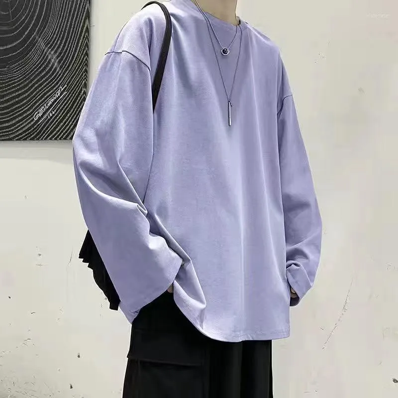 Męskie koszule Oważne solidne 17 kolorów pullover bluzy dla mężczyzn 2022 Męskie streetwear harajuku bluzy Koreańskie ubrania Koreańskie ubrania Kobiety