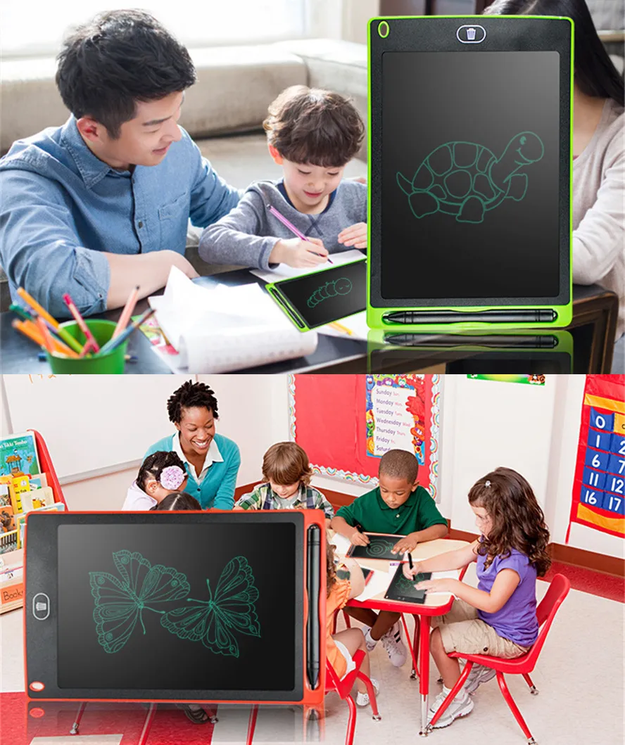 Tablet Da Scrittura LCD 6,5 Pollici Con Blocco Schermo | Lavagna Elettronica Riutilizzabile Per Adulti E Bambini | Prenota Appunti, Disegna, Schizzi | Portatile Con Penna E Cover