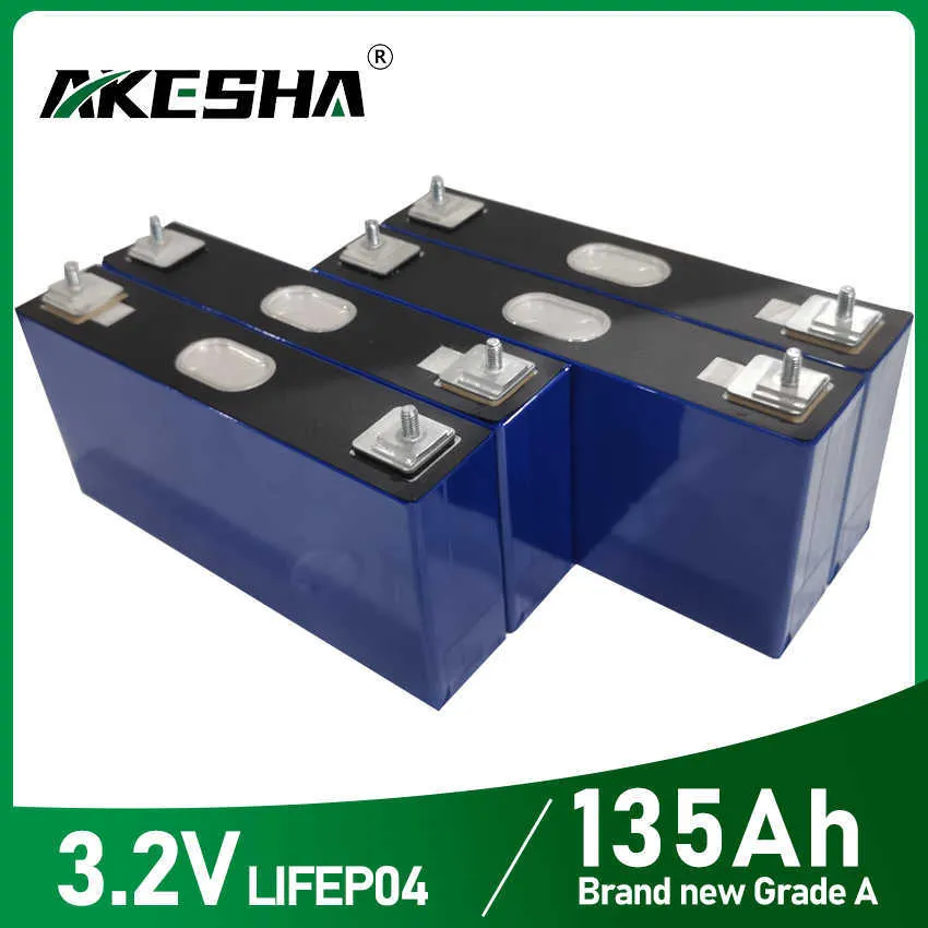 4 PZ 3.2 V 135ah Lifepo4 Batteria Ricaricabile FAI DA TE 12 V 24 V 36 V 48 V Ciclo Profondo per Auto Elettriche Golf Carrelli Elevatori Potenza Consegna Veloce