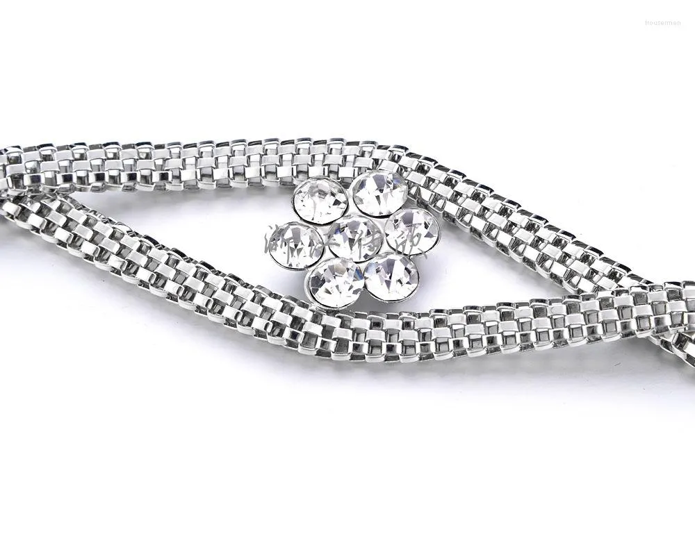 Luxury Designer Flower Chain Belts For Women Water Crystal Cut Out Maxi Dress Belly Ceinture Femme De Marque Sizes 70 45 From Trousermen 8.3 DHgate.Com