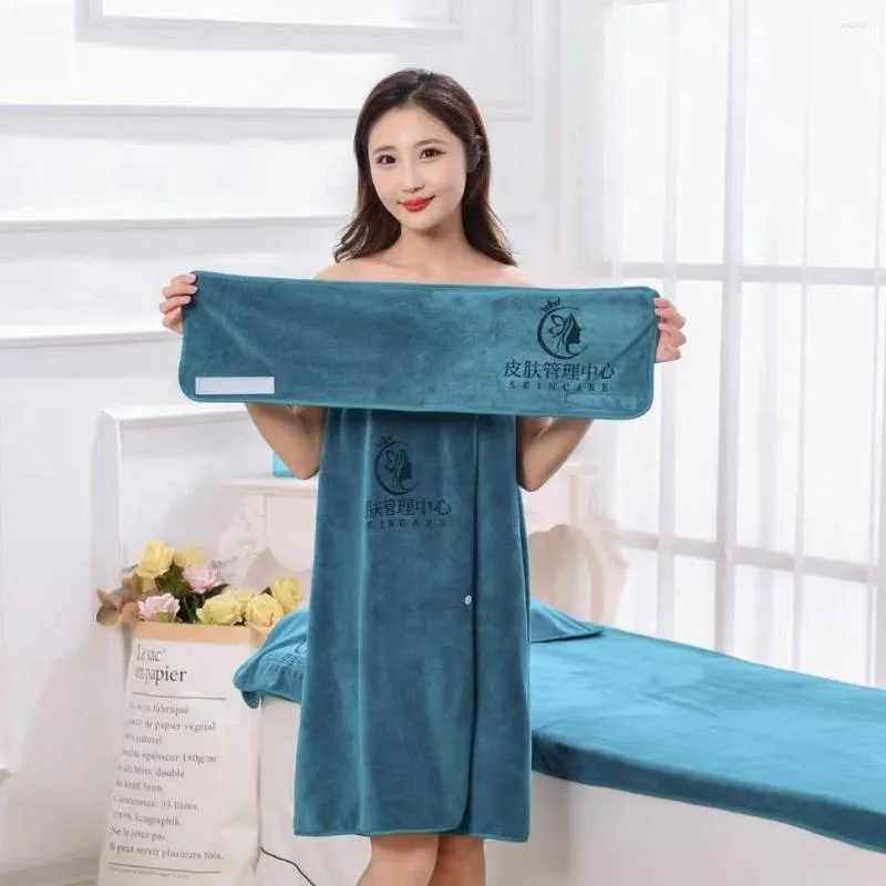 Handdukfrisör Salong Special Headscarf Skinhantering Badkjol Massage Bed Linen Stor femdelad kostym