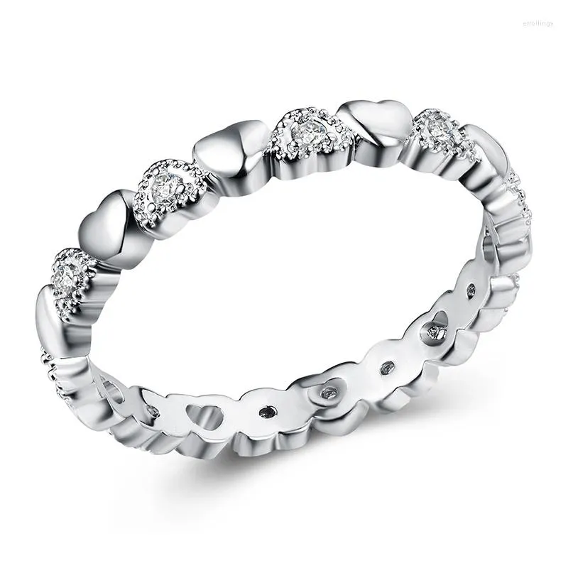 Anéis de casamento Silver Color Batleable Ring ANE