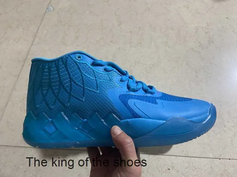 Grade School MB1 LaMelo Ball University Blue Sneakers For Sale Rick And