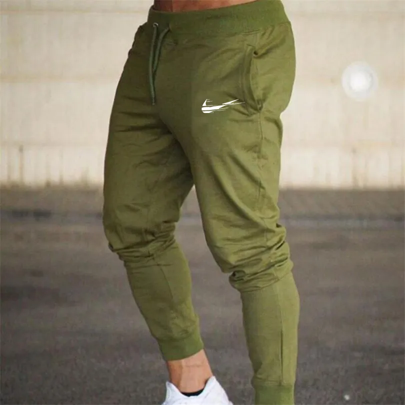 Lente en herfst nieuwe joggingbroek effen kleurendruk jogging camouflage sportman mode harembroek hoogwaardig stretch katoenen zweet