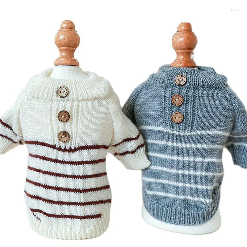 Dog Apparel Dogs And Cats Sweater Striped Design Pet Puppy Jumper Hoodie Winter Warm Clothes